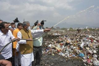 Photo of CM ने ट्रेचिंग ग्राउंड का निरीक्षण किया.