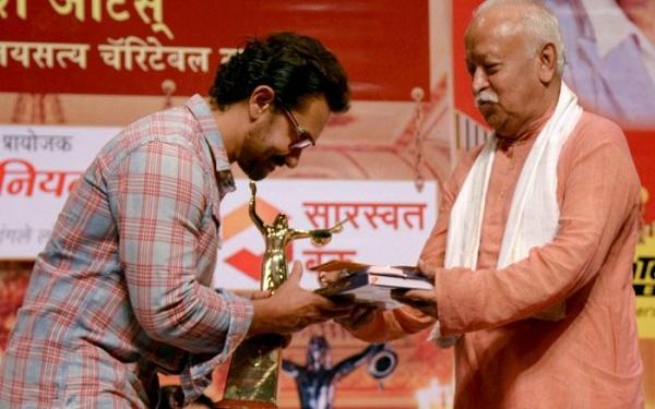 Photo of RSS प्रमुख भागवत के हाथों आमिर खान को मिला ‘दीनानाथ सम्मान’