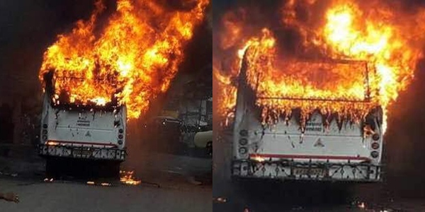 Photo of बिहार में बड़ा हादसा : धू-धूकर जली बस, जिंदा राख हो गए कई  यात्री !