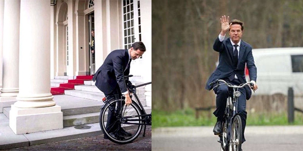 Photo of नीदरलैंड : प्रधानमंत्री राजा से मिलने साइकिल से पहुंचे राजमहल