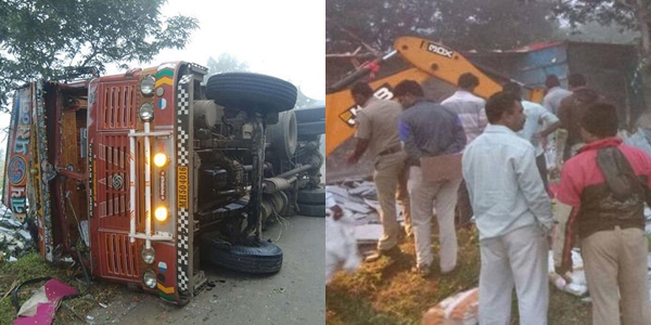 Photo of बड़ा हादसा : सांगली में ट्रक पलटने से 10 मजदूरों की मौत