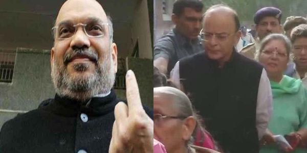 Photo of गुजरात चुनाव : अमित शाह और अरुण जेटली ने डाला वोट