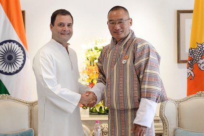 Photo of भूटानी प्रधानमंत्री टोबगे से राहुल गांधी ने की मुलाकात