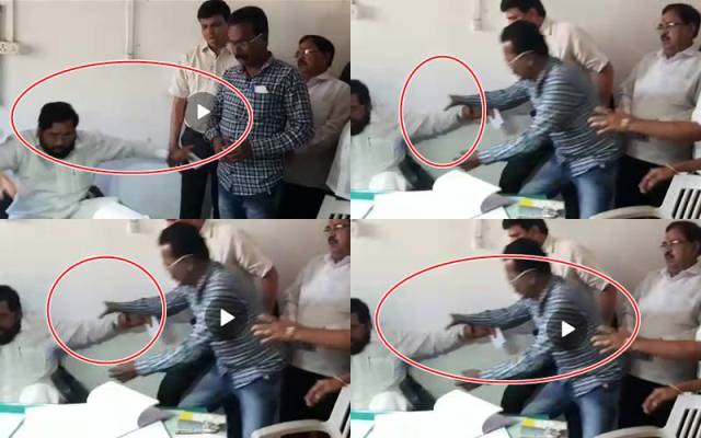 Photo of palghar,video  : स्वास्थ्य मंत्री एकनाथ शिंदे की कुर्सी टूटी ,कुर्सी नही सह पाई डबल मंत्री के पद का बोझ ,बाल बाल बचे मंत्री जी